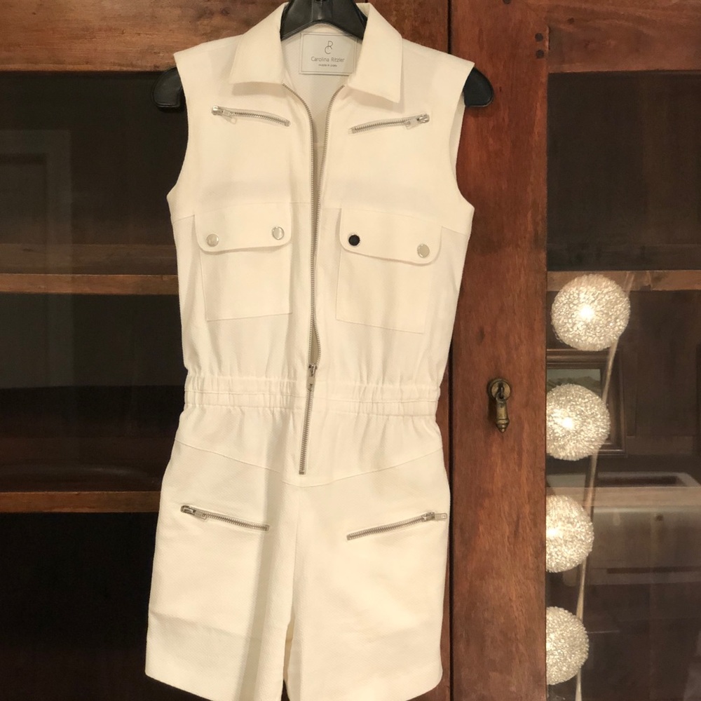 Carolina Ritzler White Jumpsuit